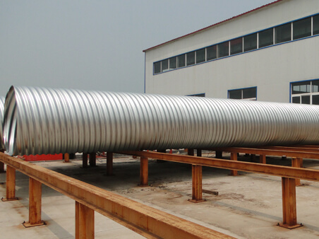 The forming technology of the corrugated metal culvert pipe